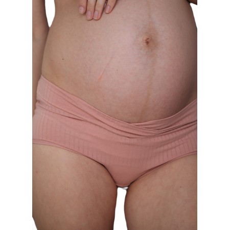 Труси під живіт для вагітних Пудра